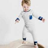 Leon and Bird, Grey Galaxy Long Sleeve Organic Romper by Leon & Bird