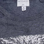 Size tag of Witchery boy's long sleeve shirt showing size 8