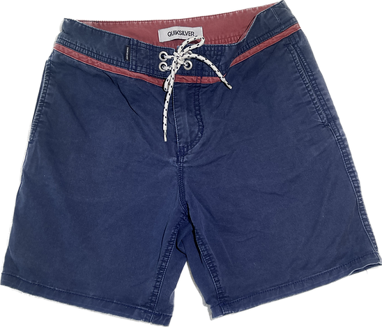 Front view of Boys Faded Navy Shorts Size 14 – Quiksilver