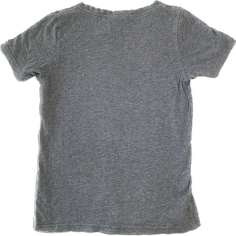 Close-up of soft fabric on Boys MacPac Grey Shirt Size 12