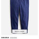 Flat lay image of Crew Cuts Boys Navy Joggers in Size 7