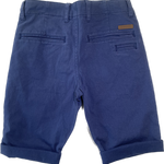 Front view of boys navy shorts size 10 – Skylark