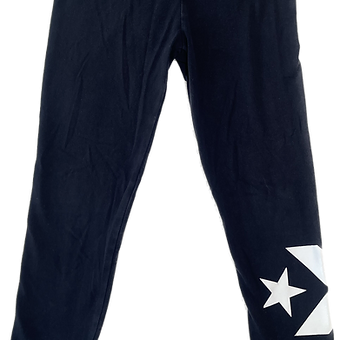 Back view of Converse girls black leggings in size 6X