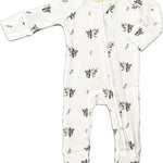 Front view of Country Baby organic koala long onesie