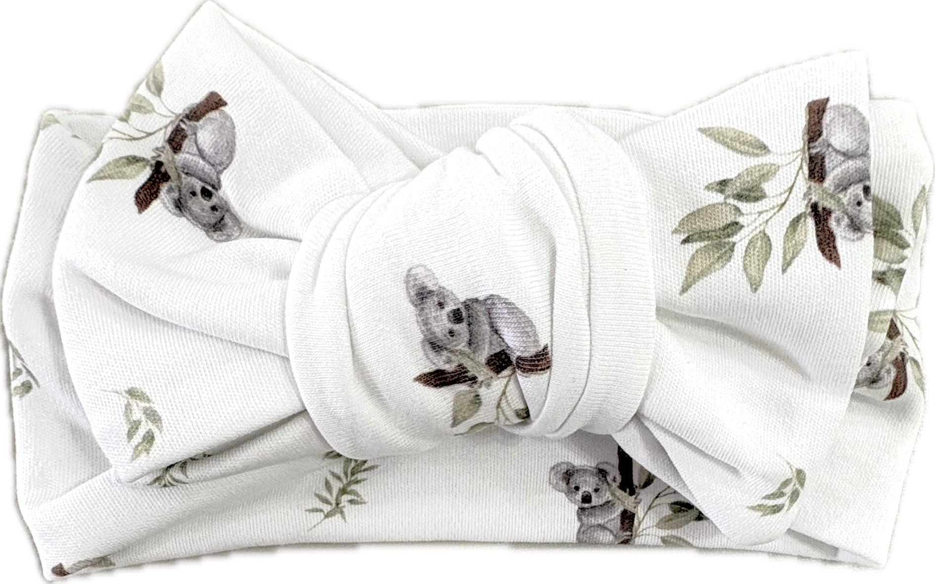 Organic baby headband displayed as a perfect baby shower gift