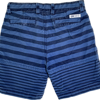 Country Road boys shorts in blue stripe, size 7