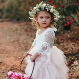 Girls boho tutu dress styled for a photo shoot