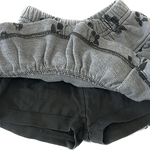 Elastic waistband detail of Hanna Andersson Girls’ Layered Skort, size 3.