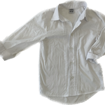 NG Boys White Dress Shirt - Size 4, front view, button-down design.