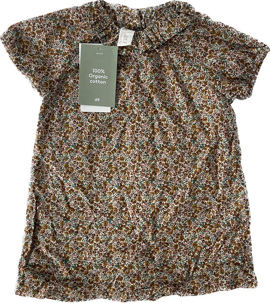 Baby girl floral printed dress with soft fabric and cute design